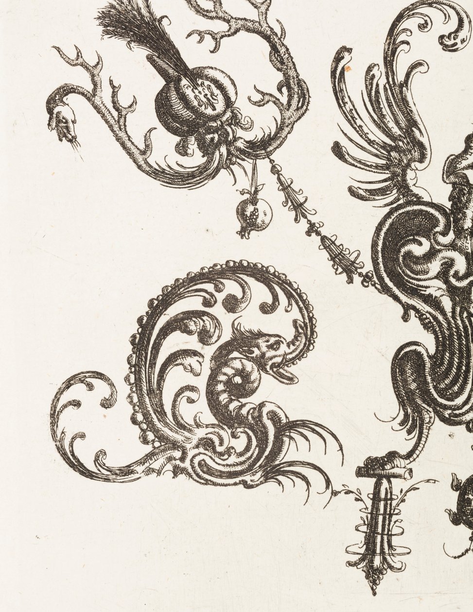 Druk, płyta 48, z Neuw Grotteßken Buch (Nowa księga groteska), 1610 autorstwa Unbekannt