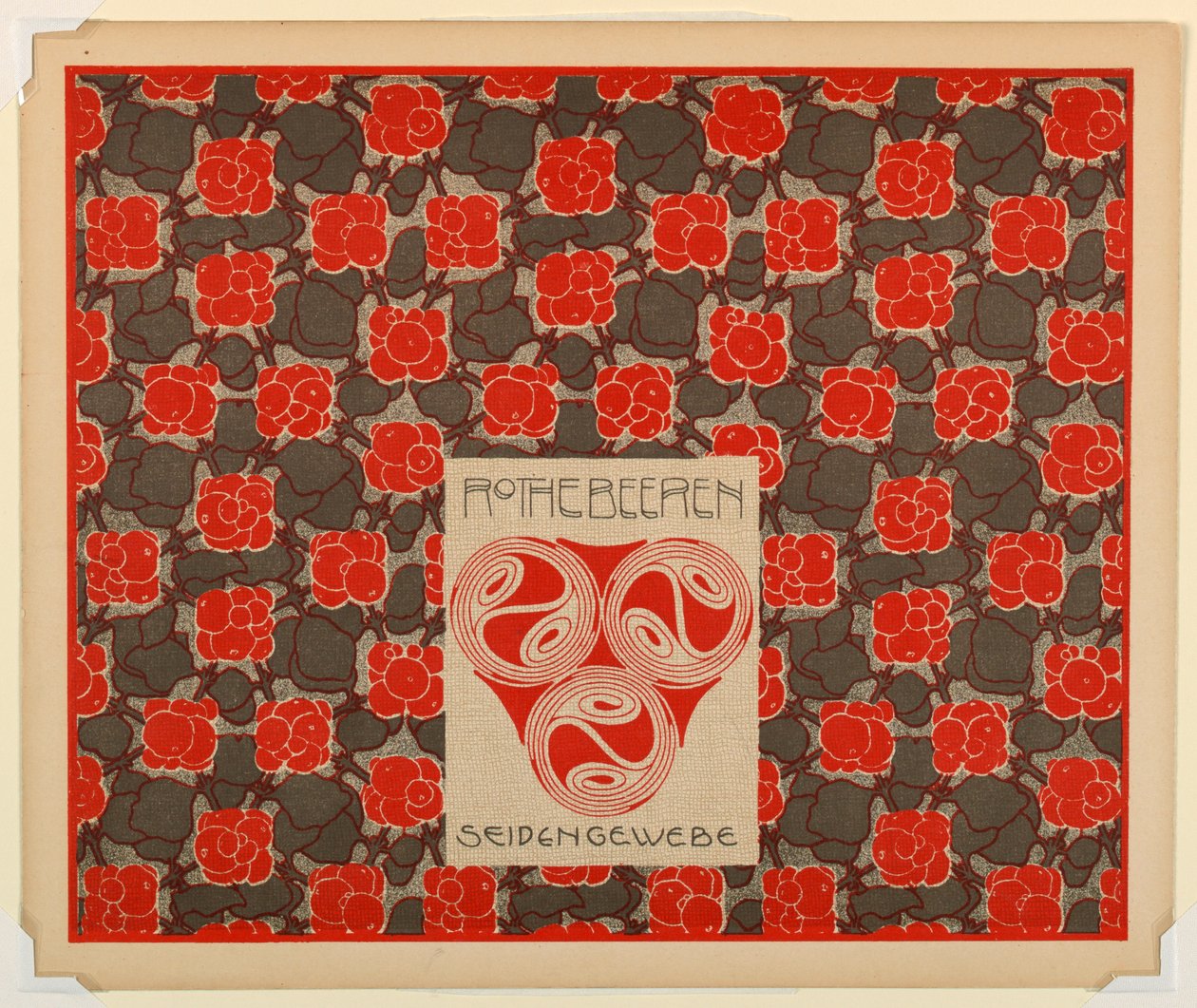 Druk, Red Berries Silk Weaving, płyta 21, w Die Quelle autorstwa Unbekannt