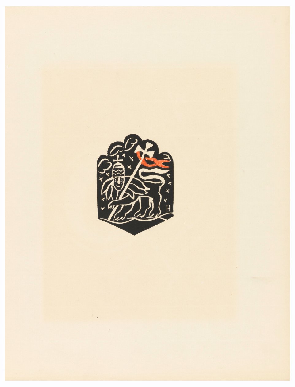 Druk, Winieta, Tablica X, Etiopia, czyli Christos, Madonna i święci, jak widziałem w iluminacjach starej teki etiopskiej Kodeksu, 1920 autorstwa Unbekannt