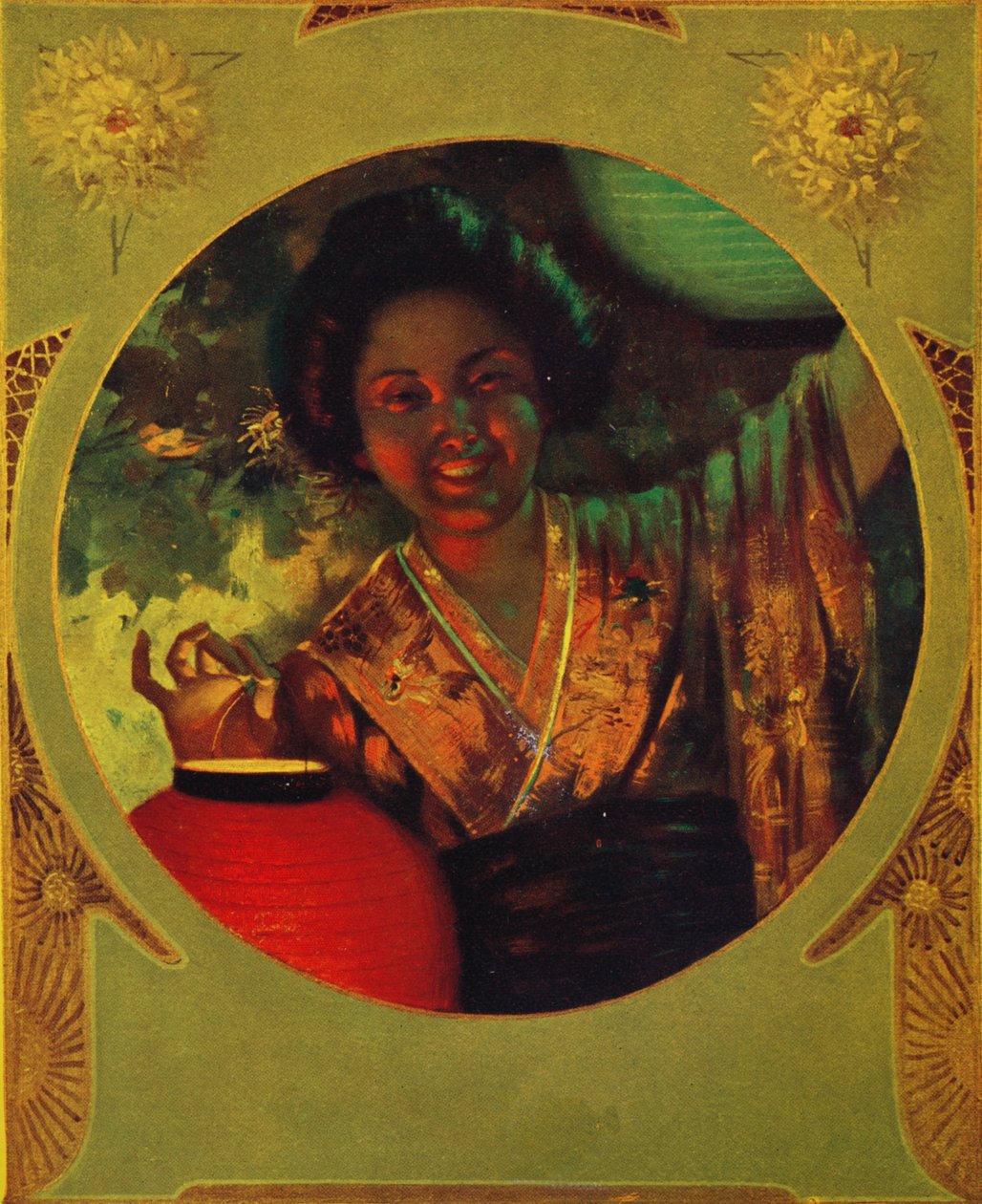 Wydrukowano z Shackles Bi-Color Lake & Blue, 1907 autorstwa Unbekannt