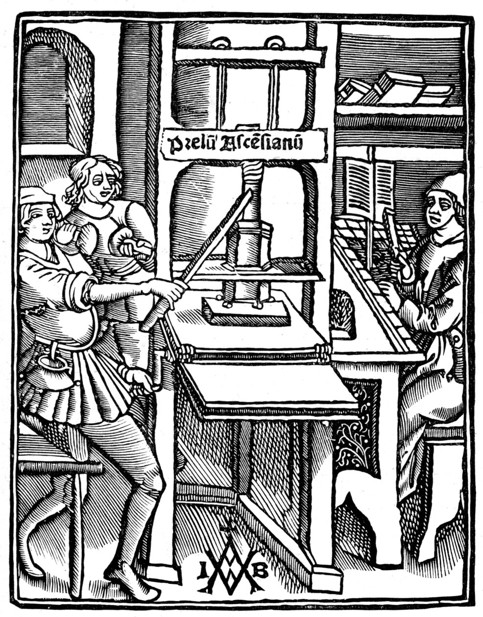 Prasa drukarska, 1511, 1893 autorstwa Unbekannt