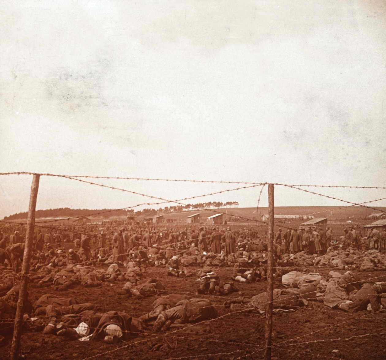 Obóz więzienny, c1914-c1918 autorstwa Unbekannt