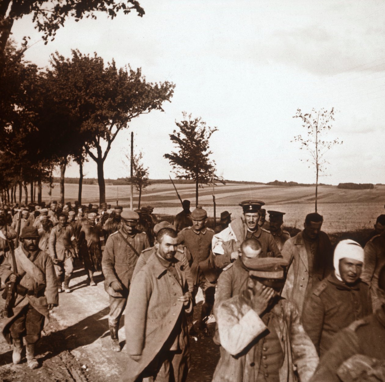 Więźniowie, Szampania, północna Francja, c1914-c1918 autorstwa Unbekannt