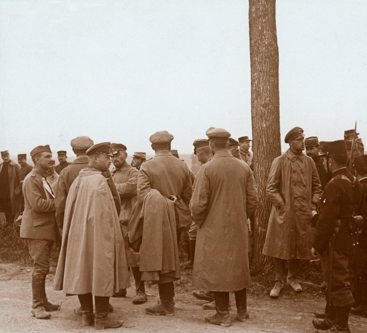 Więźniowie, Route de lEpine, Francja, c1914-c1918 autorstwa Unbekannt