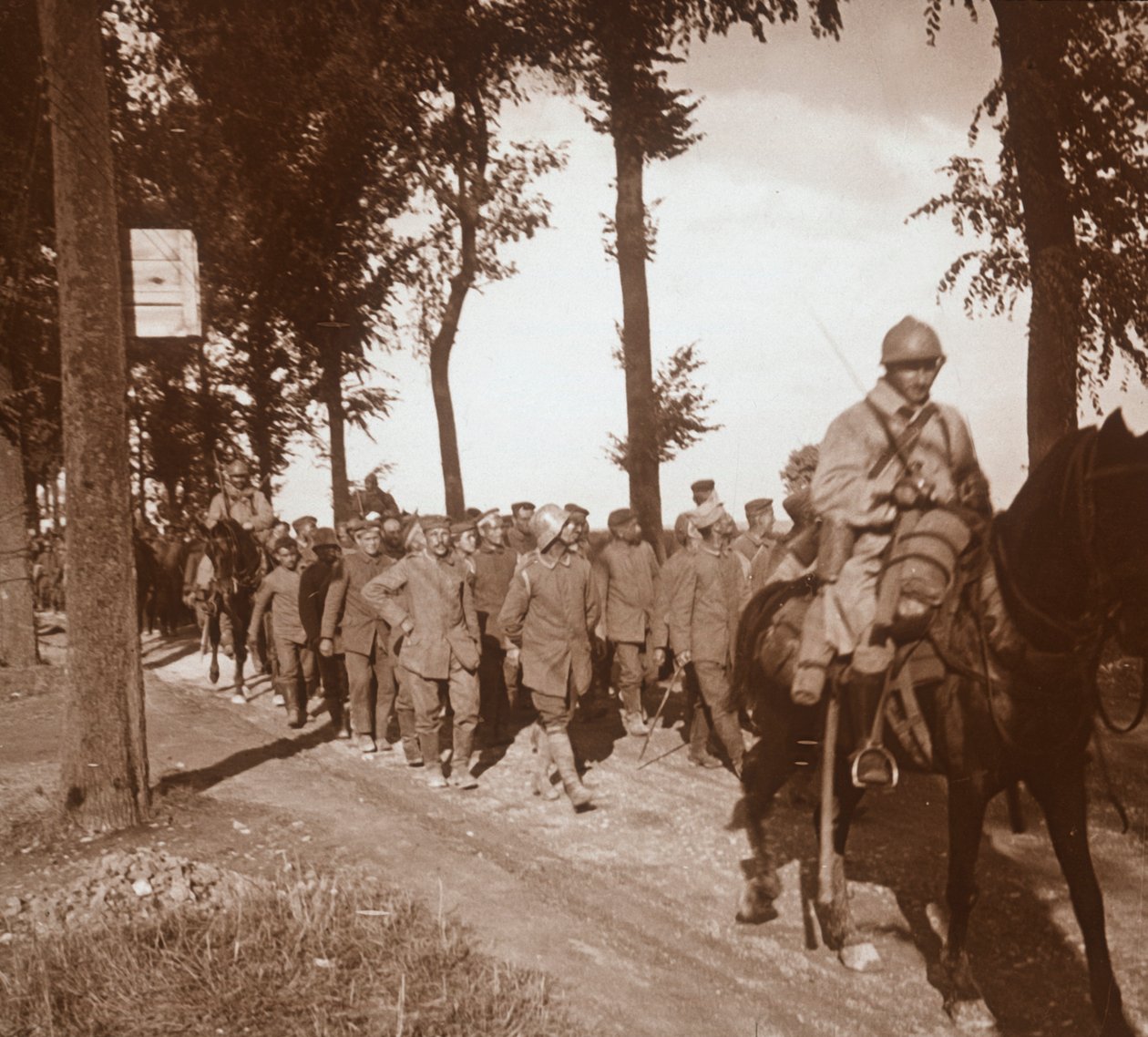 Więźniowie w Catenoy, Oise, północna Francja, c1914-c1918 autorstwa Unbekannt