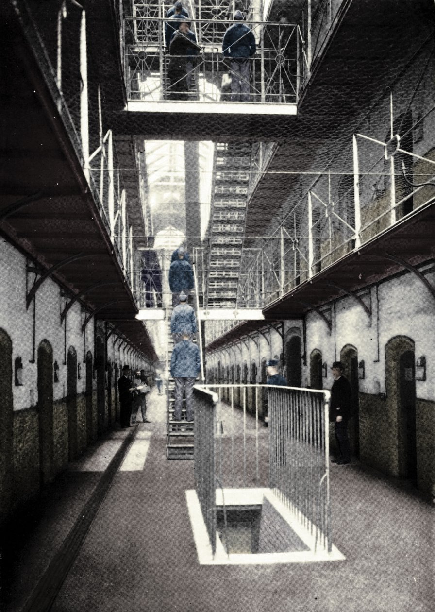Więźniowie idący na obiad, Więzienie Wormwood Scrubs, Londyn, c1903 1903 autorstwa Unbekannt