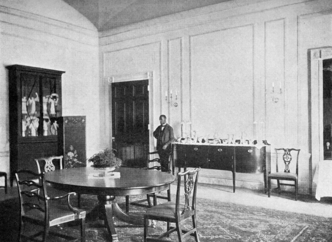 Prywatna jadalnia w Białym Domu, Waszyngton DC, USA, 1908 autorstwa Unbekannt