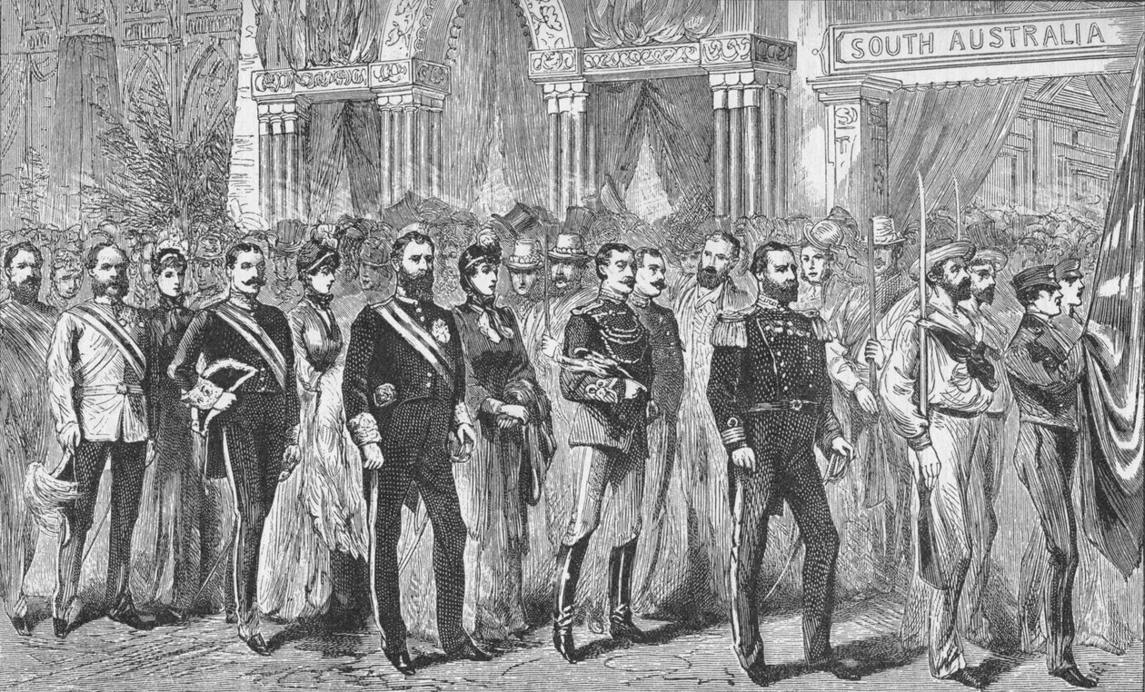 Procesja gubernatorów Australii na wystawie w Melbourne 1888 1908 autorstwa Unbekannt