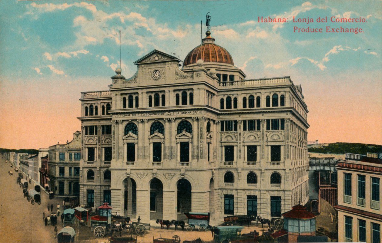 Giełda produkcji, Hawana, Kuba, c1916 autorstwa Unbekannt