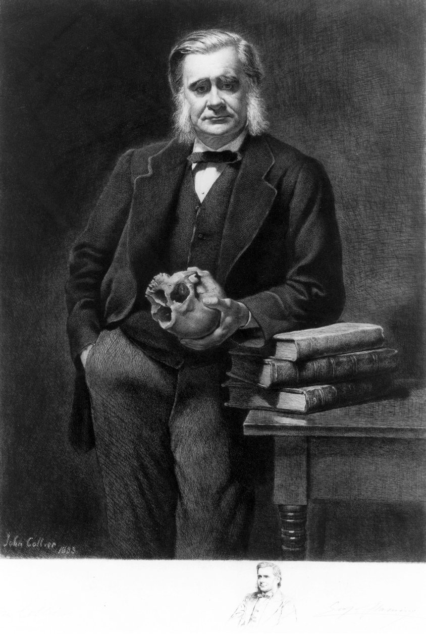 Profesor Thomas Henry Huxley, angielski biolog autorstwa Unbekannt