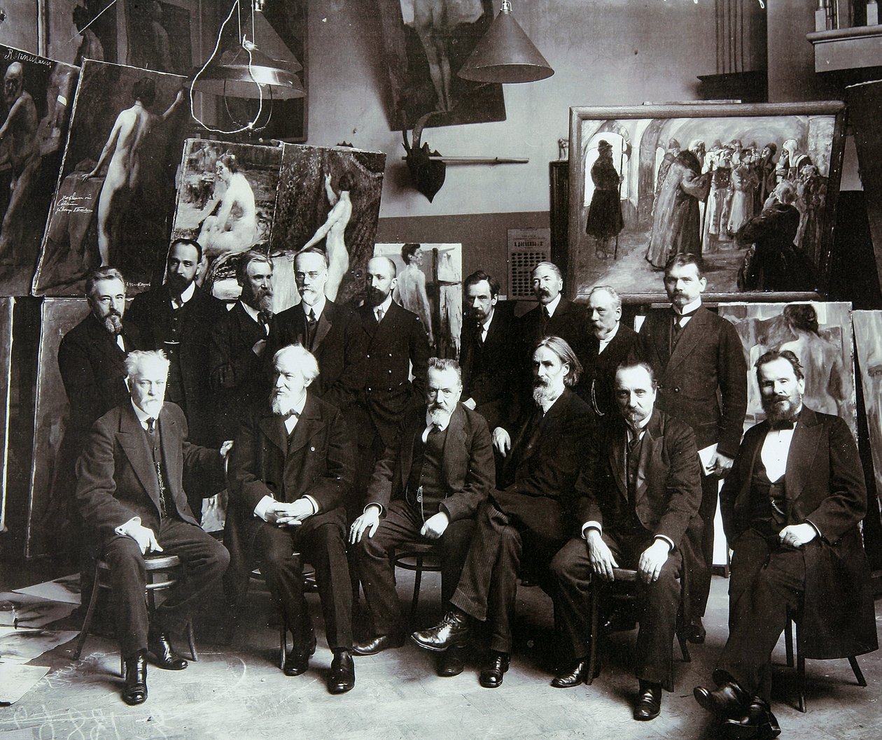 Profesorowie Rosyjskiej Akademii Sztuk, 1913 autorstwa Unbekannt