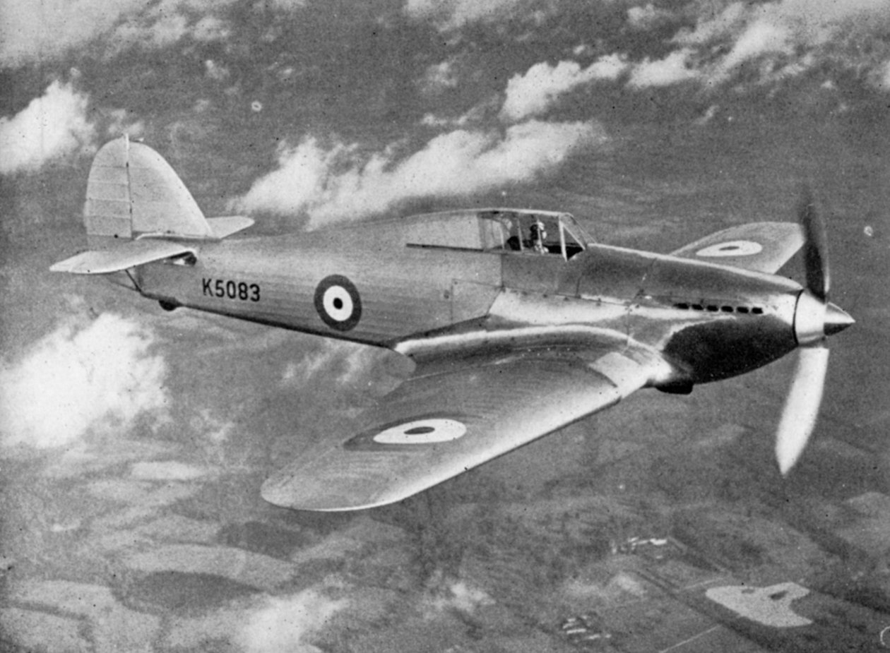 Prototyp Hawker Hurricane pilotowany przez porucznika PWS Bulmana, c1935 1941 autorstwa Unbekannt