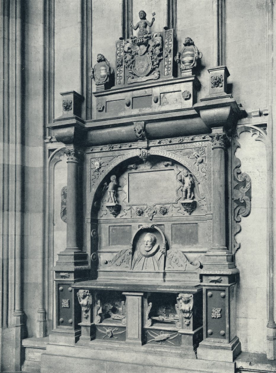 Grób rektora Murraysa 1624 w East End of Chapel, 1926 autorstwa Unbekannt
