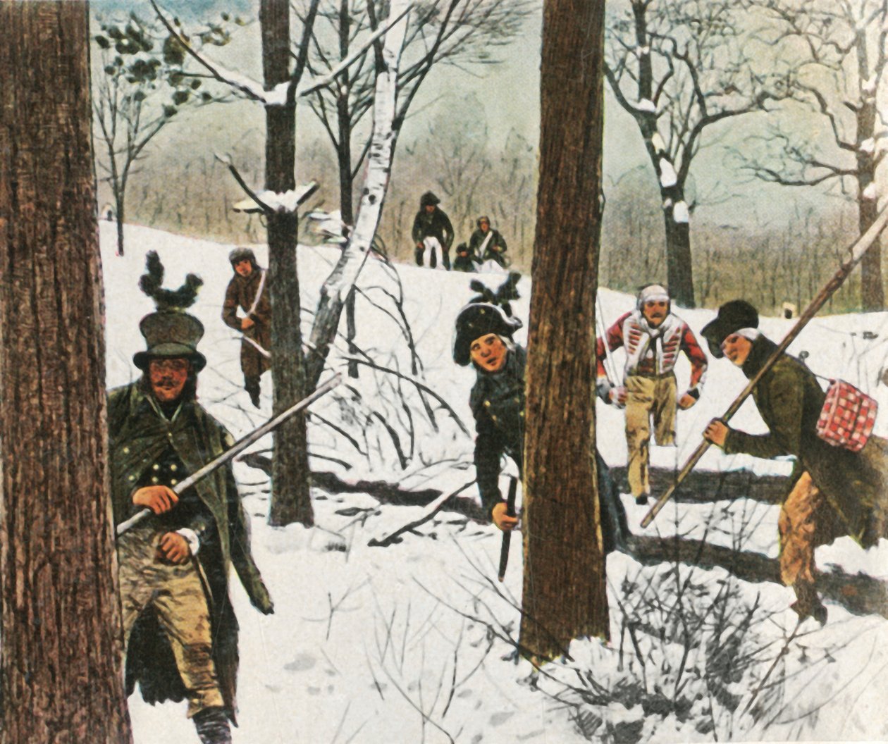 Żołnierze pruscy uciekają z więzienia francuskiego, styczeń 1807, 1936. autorstwa Unbekannt