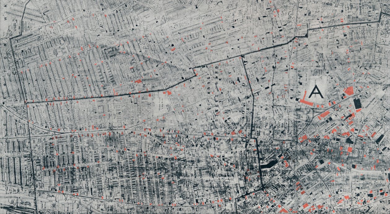 Mapa domu publicznego w Liverpoolu, c1910, 1912 autorstwa Unbekannt