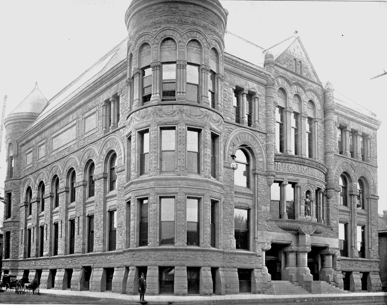 Budynek Biblioteki Publicznej, Minneapolis, Minnesota, USA, ok. 1900. autorstwa Unbekannt