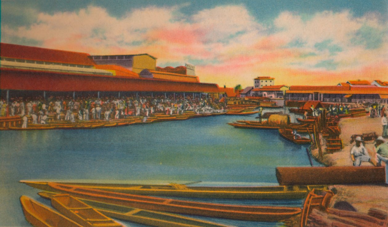 Rynek publiczny, Barranquilla, ok. 1940 r. autorstwa Unbekannt