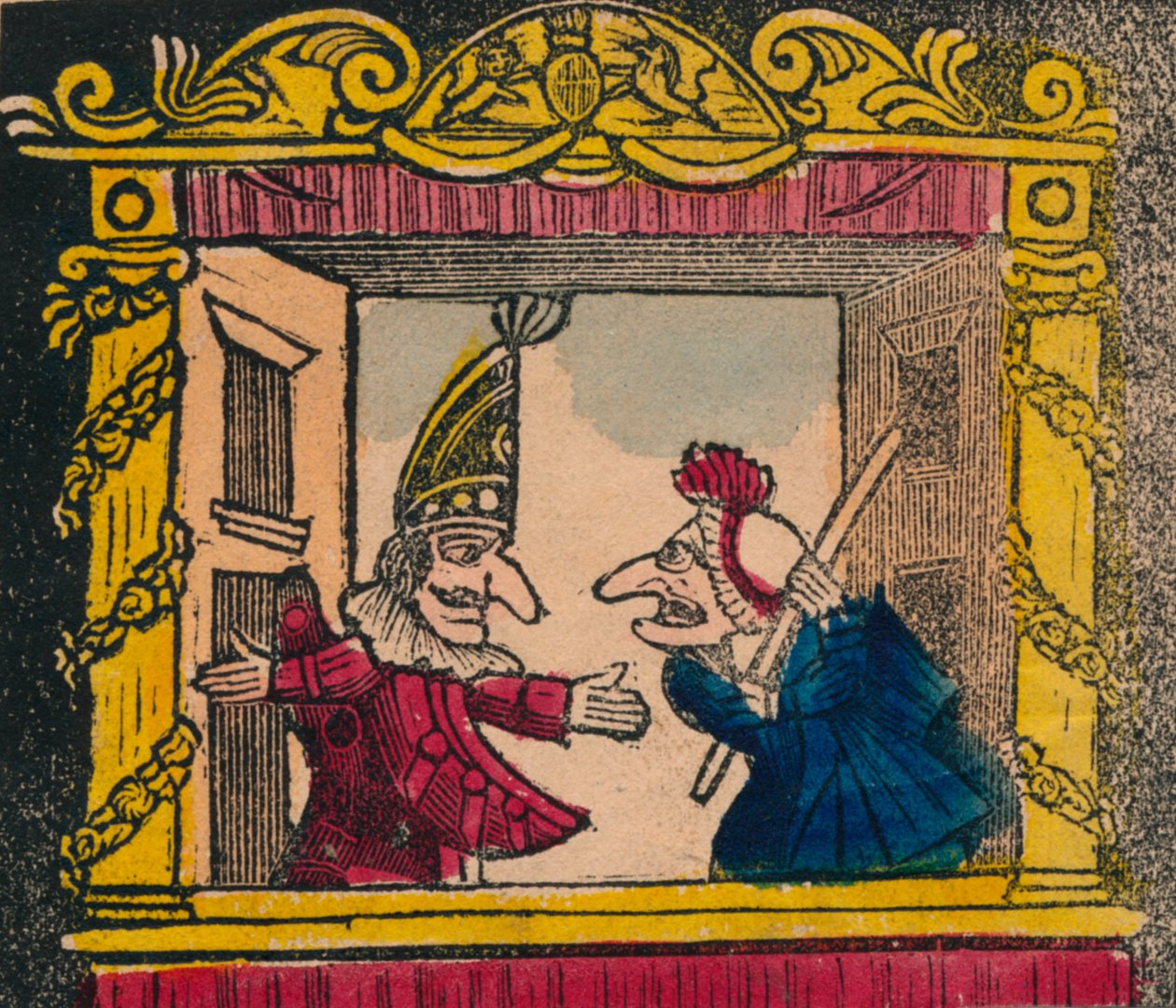 Punch and Judy, koniec XVIII – początek XIX wieku autorstwa Unbekannt