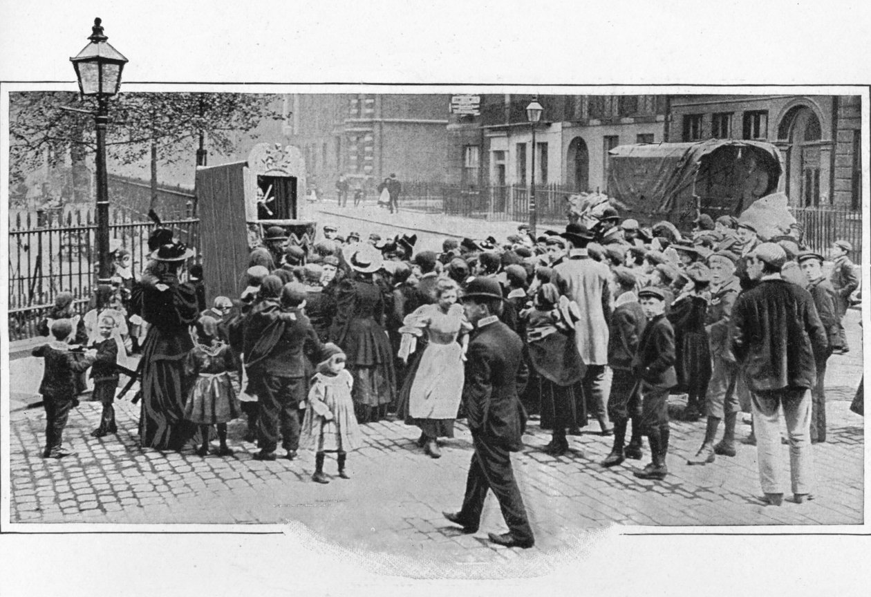 Pokaz Punch and Judy, Londyn, c1903 1903 autorstwa Unbekannt