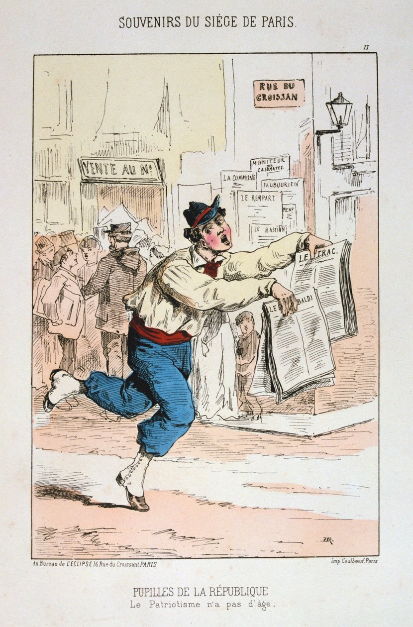 Uczniowie Republiki, Oblężenie Paryża, 1870-1871 autorstwa Unbekannt