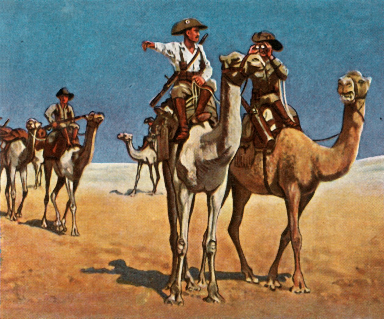 W pogoni za Simonem-Copper-Hottentottami na pustyni Kalahari, 16 marca 1908, 1936. autorstwa Unbekannt