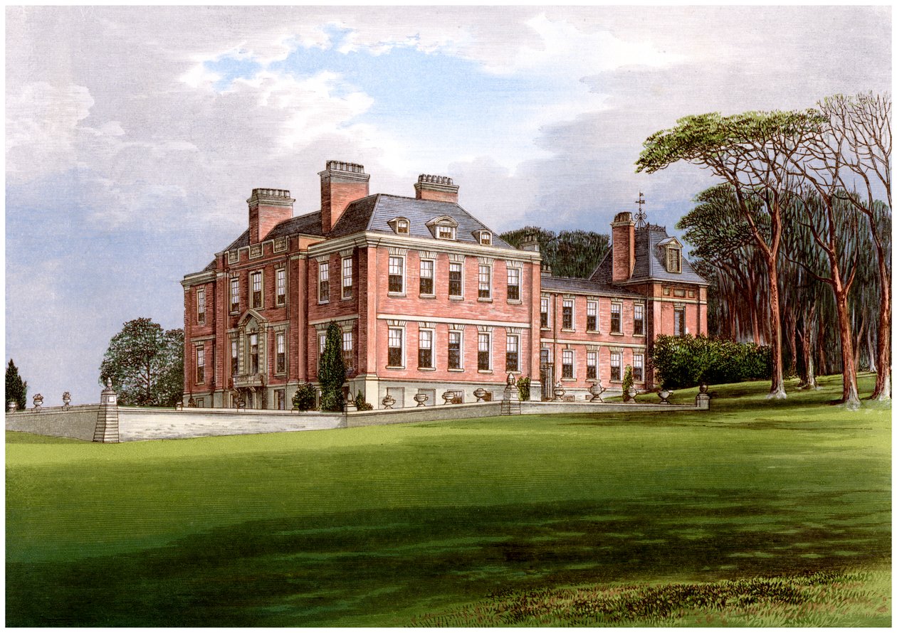 Pynes, Devon, dom rodziny Northcote, ok. 1880 autorstwa Unbekannt