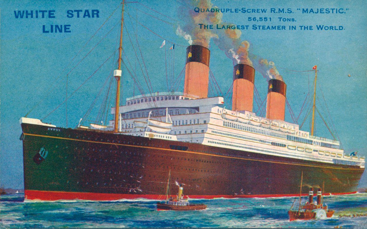 Poczwórna śruba R.M.S Majestic linii White Star, c1920 autorstwa Unbekannt