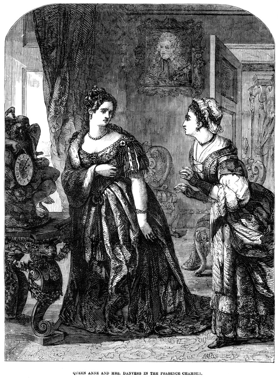 Królowa Anna 1665-1714 i pani Danvers w komnacie obecności autorstwa Unbekannt