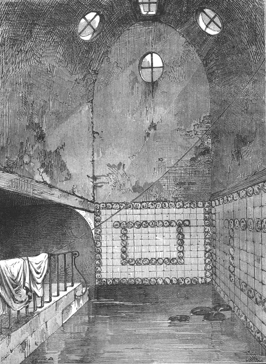 Łaźnia Królowej Anny z widoku z 1851, 1897 autorstwa Unbekannt