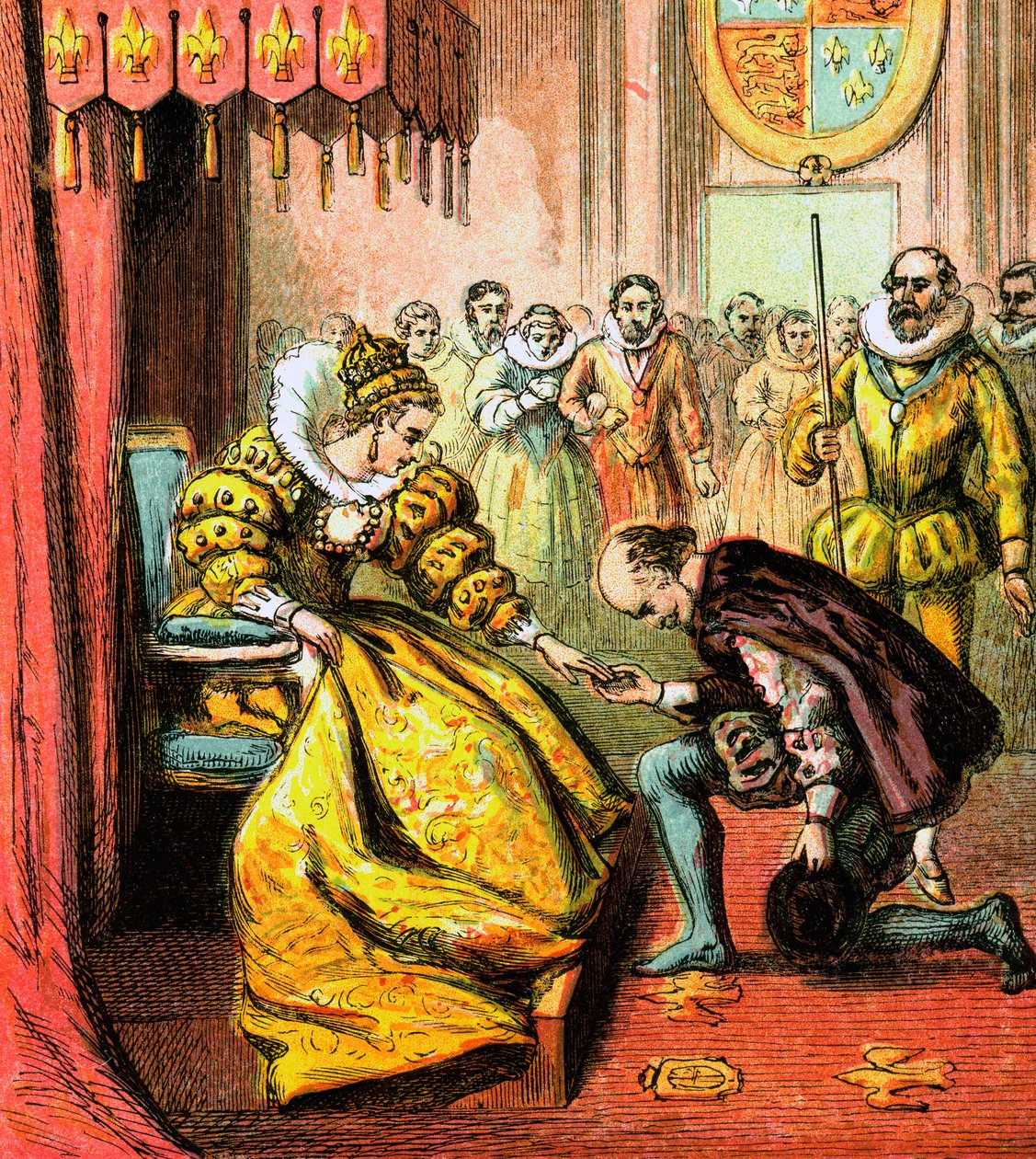 Królowa Elżbieta i Szekspir, XVI w., ok. 1850 r. autorstwa Unbekannt