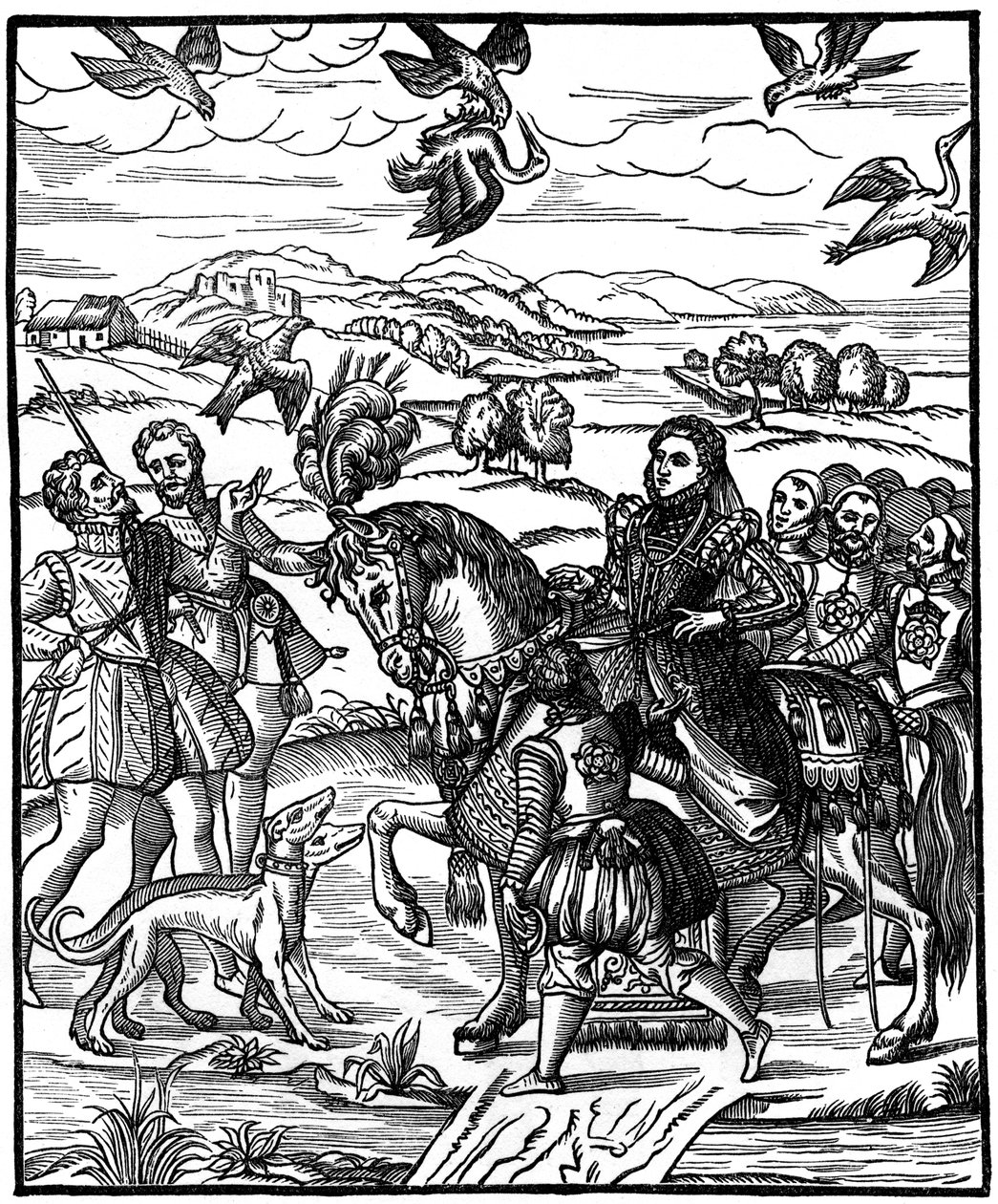 Sokolnicza królowa Elżbieta I, 1575, 1910 autorstwa Unbekannt