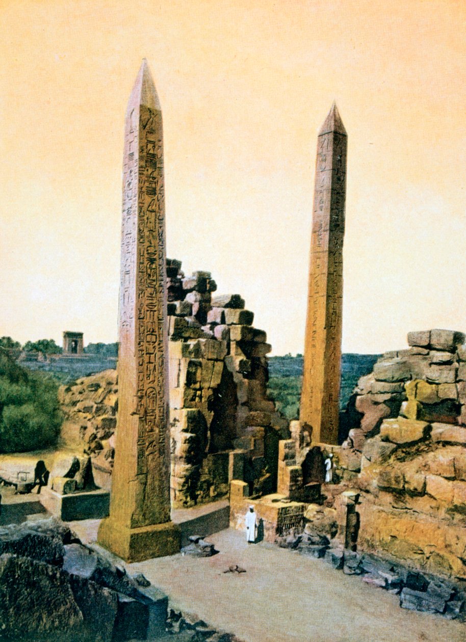 Obelisk Królowej Hatszepsut, Świątynia Amona, Karnak, Luksor, Egipt, XX wiek autorstwa Unbekannt