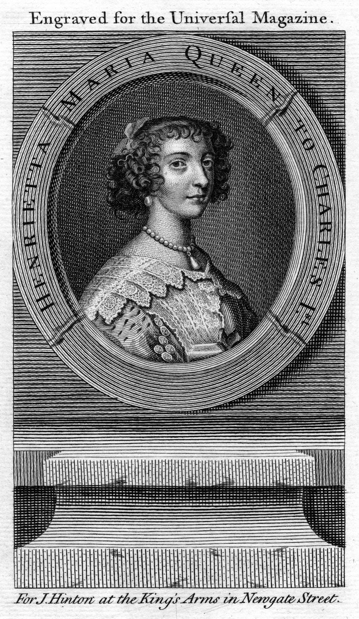 Królowa Henrietta Maria, królowa małżonka Karola I autorstwa Unbekannt