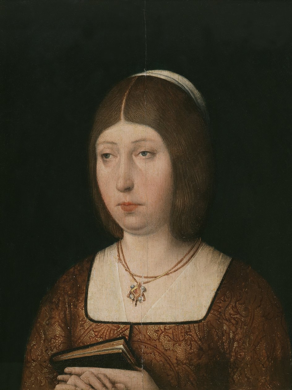 Królowa Izabela I Kastylii, c. 1490 autorstwa Unbekannt