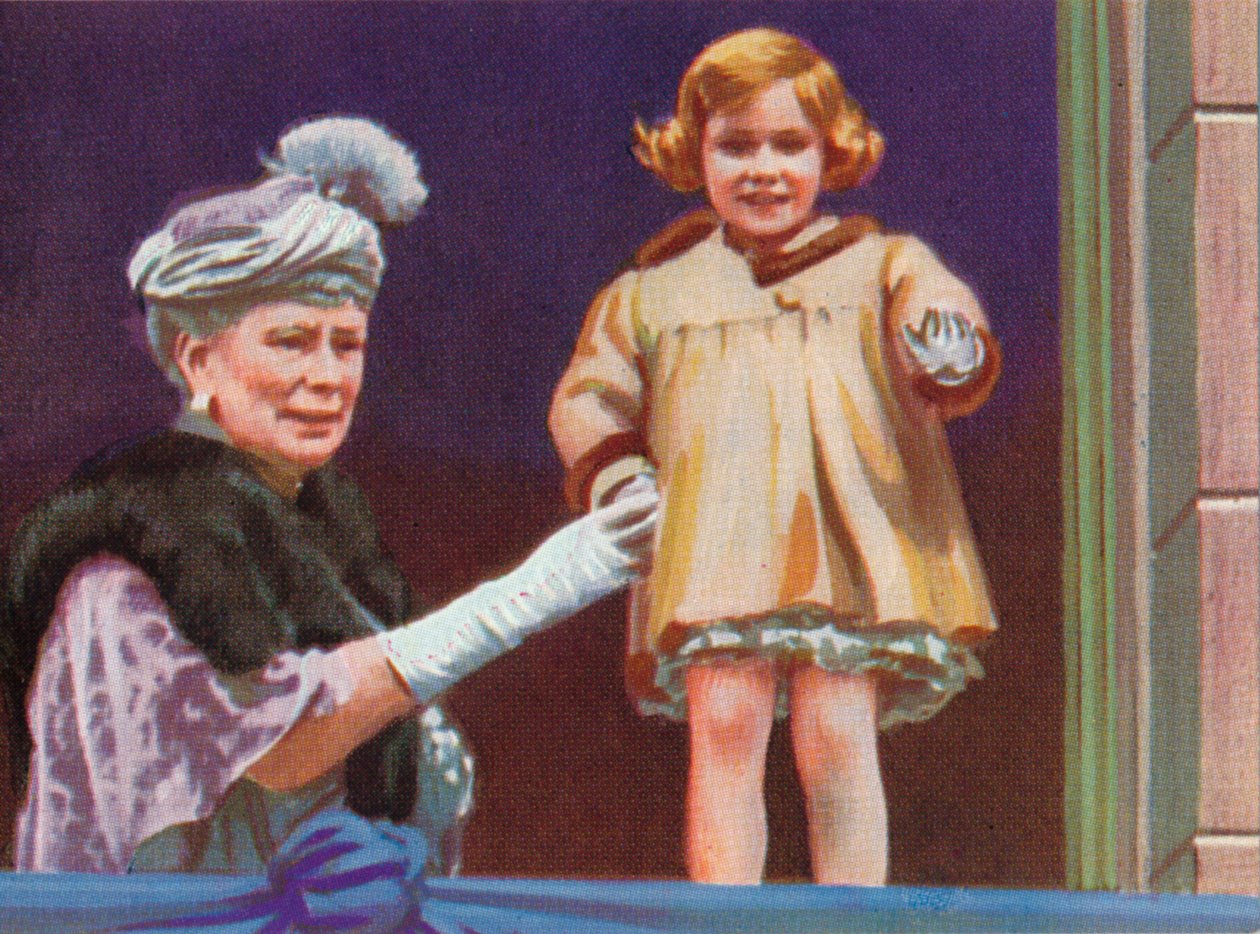 Queen Mary 1867-1953 i Princess Margaret 1930-2002 z okazji króla Jerzego Vs Silver J autorstwa Unbekannt