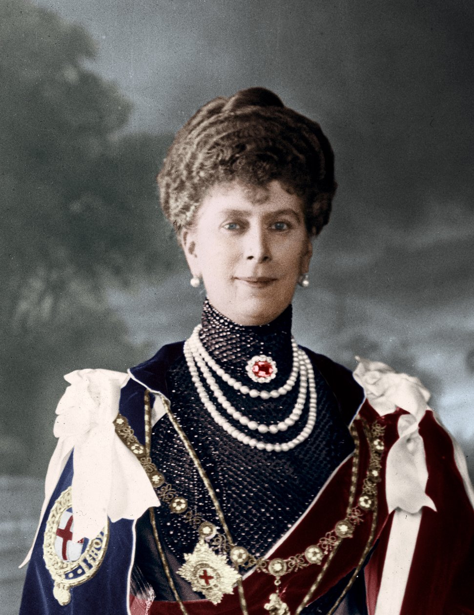 Queen Mary, małżonka króla Jerzego V z Wielkiej Brytanii, c1910 autorstwa Unbekannt