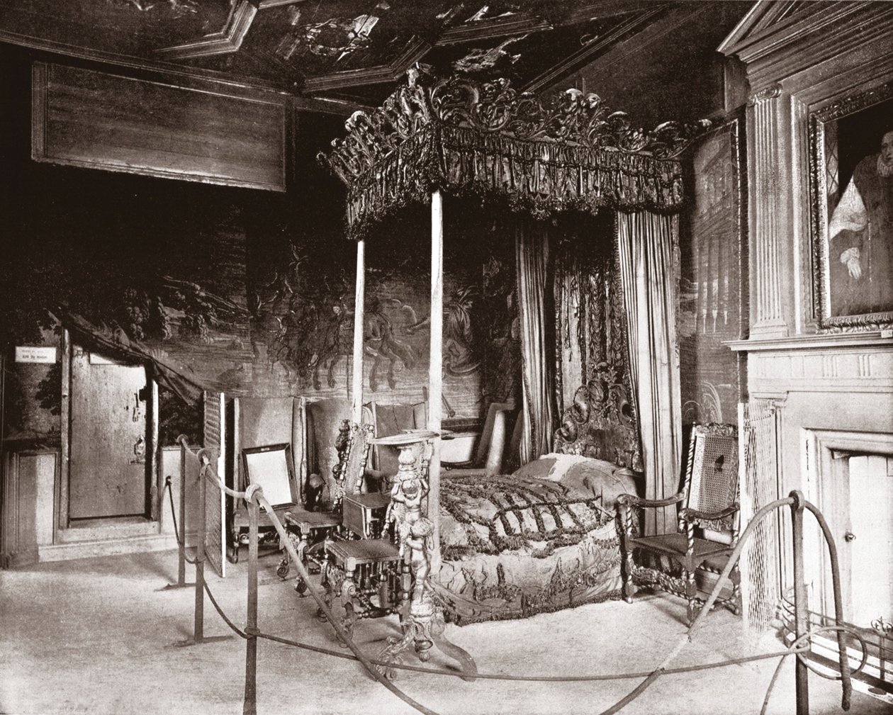 Sypialnia Królowej Marii w Holyroodhouse, Edynburg, Szkocja, 1894. autorstwa Unbekannt