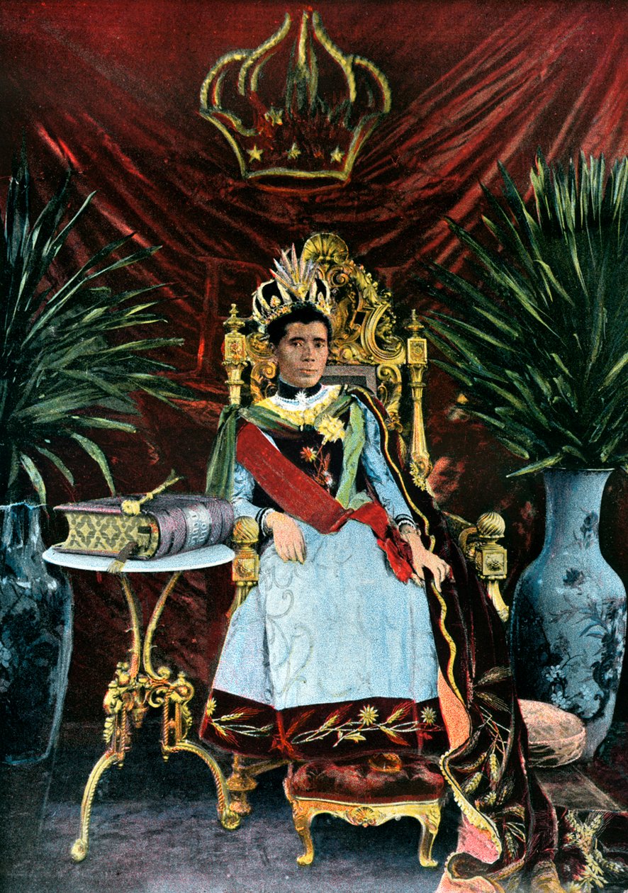 Królowa Ranavalona Manjaka III z Madagaskaru, ok. 1880 r. autorstwa Unbekannt