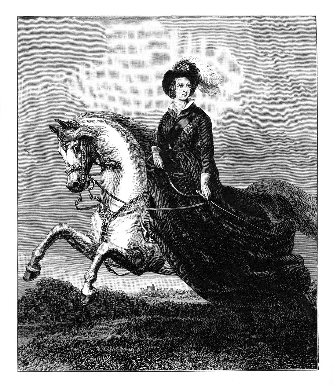 Królowa Wiktoria, ok. 1840, koniec XIX wieku autorstwa Unbekannt