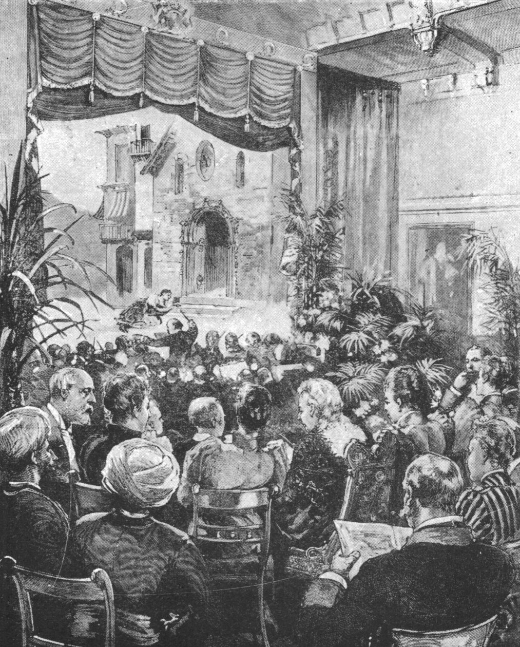 Królowa Wiktoria przesłuchuje Cavalleria Rusticana w Windsor, 1891, 1901. autorstwa Unbekannt