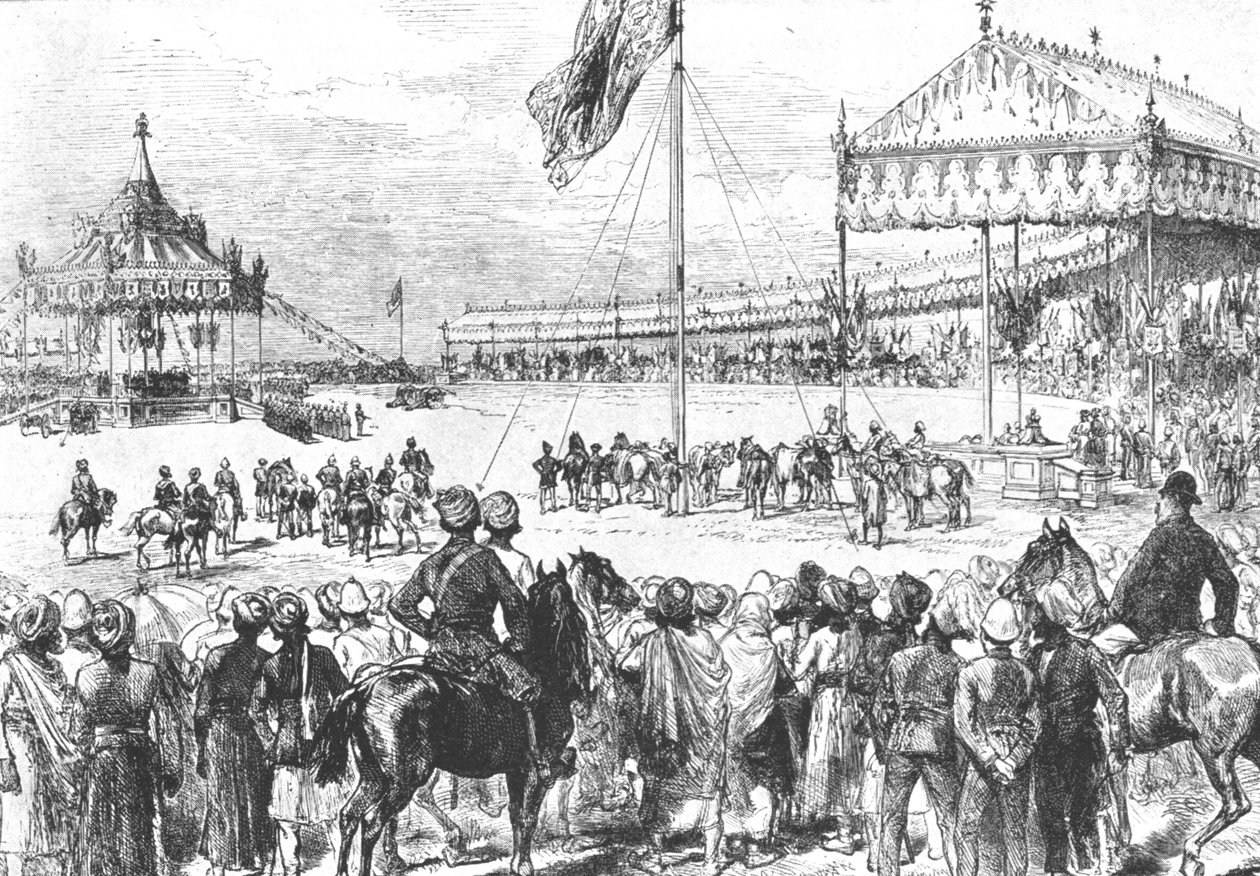 Królowa Wiktoria ogłosiła cesarzową Indii, 1877: Imperial Durbar w Delhi..., 1901. autorstwa Unbekannt