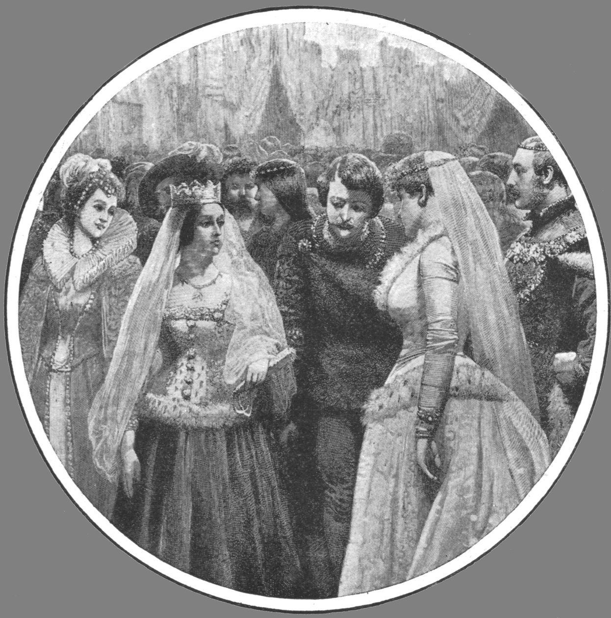 Bal kostiumowy królowej Wiktorii Plantagenet w Pałacu Buckingham, 7 maja 1842..., 1901. autorstwa Unbekannt