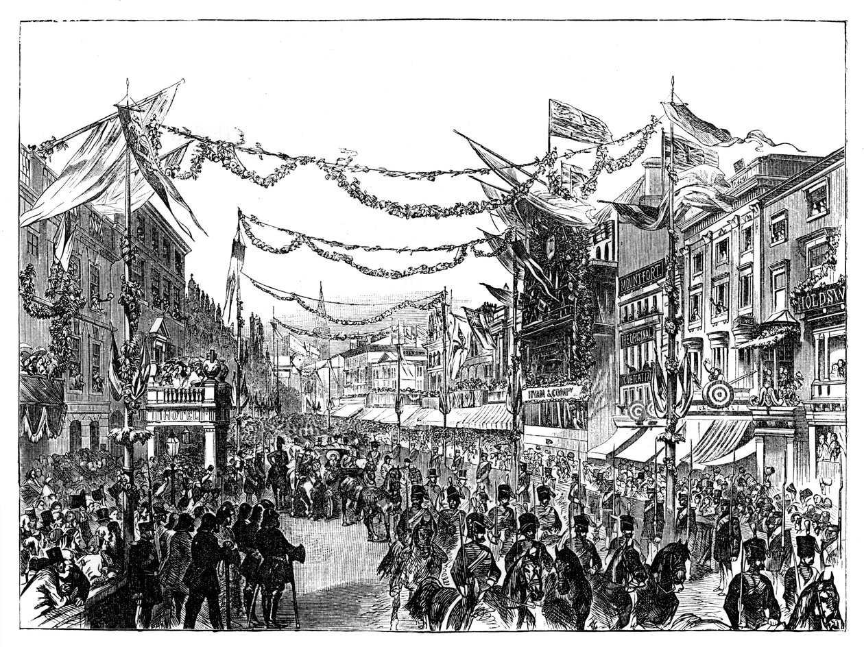Wizyta królowej Wiktorii w Birmingham, 1858 r autorstwa Unbekannt