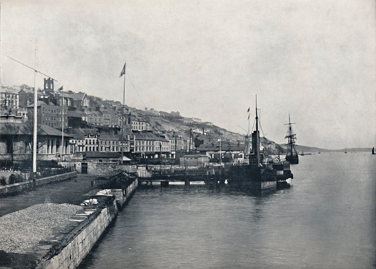 Queenstown - Patrząc wzdłuż brzegu, 1895 autorstwa Unbekannt