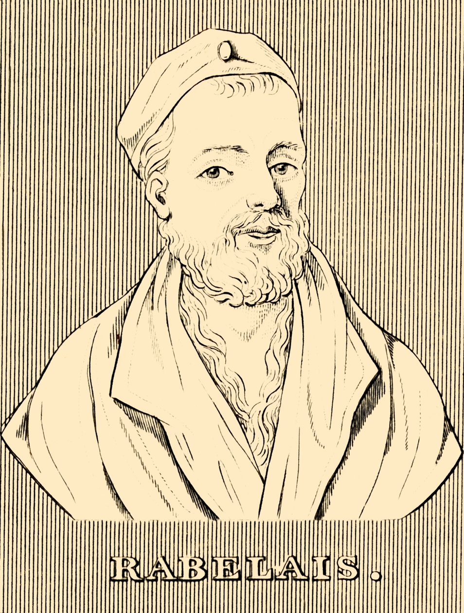 Rabelais, c.1483-1553, 1830. autorstwa Unbekannt