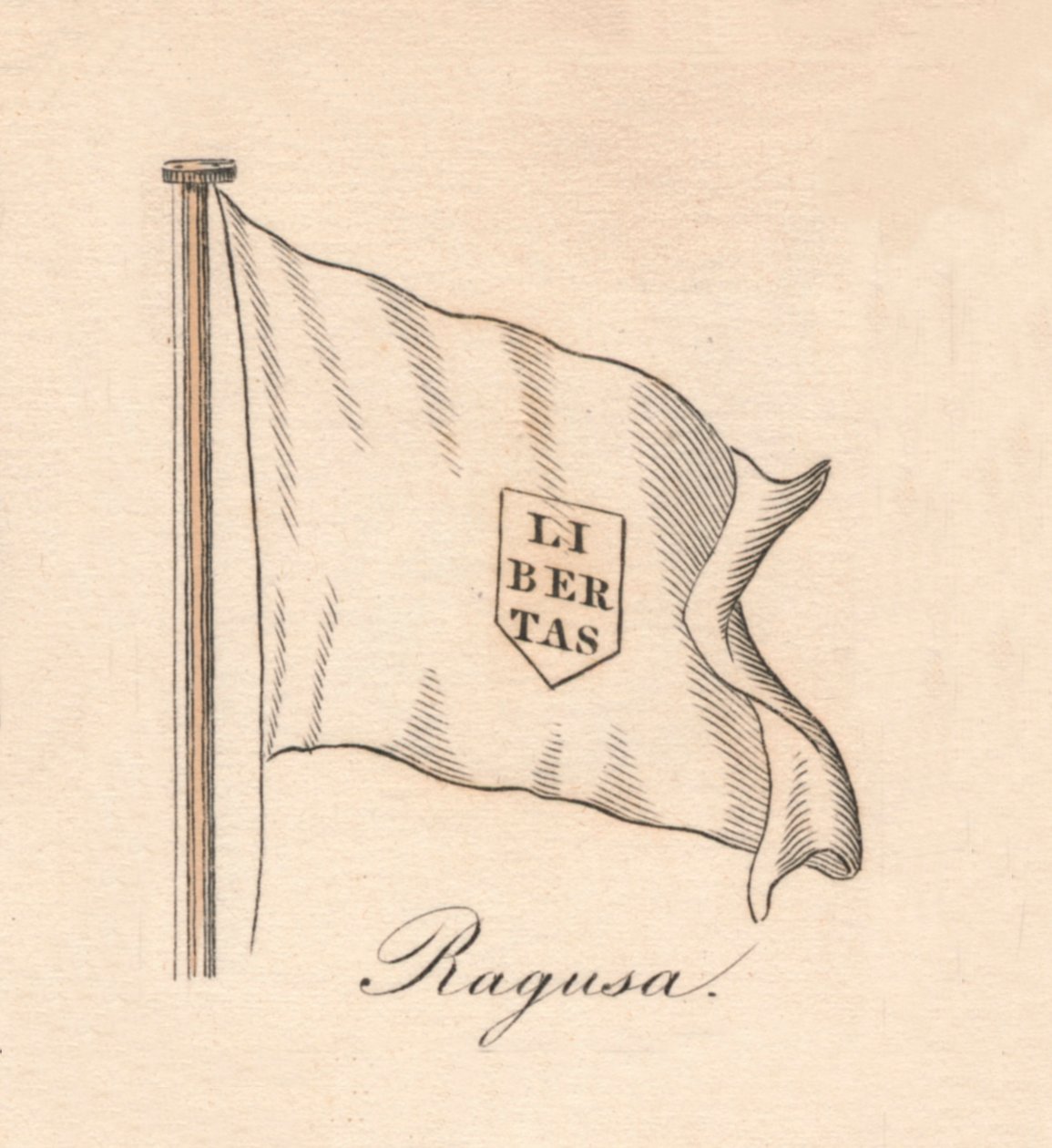 Ragusa, 1838 autorstwa Unbekannt
