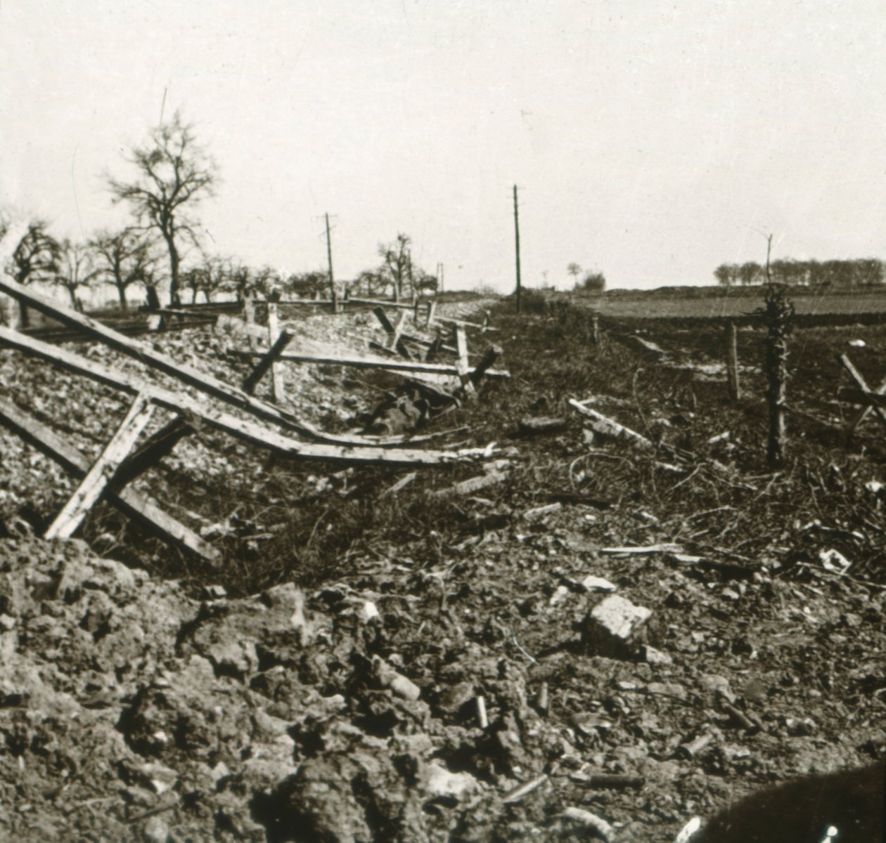 Kolej, Somma, północna Francja, c1914-c1918 autorstwa Unbekannt