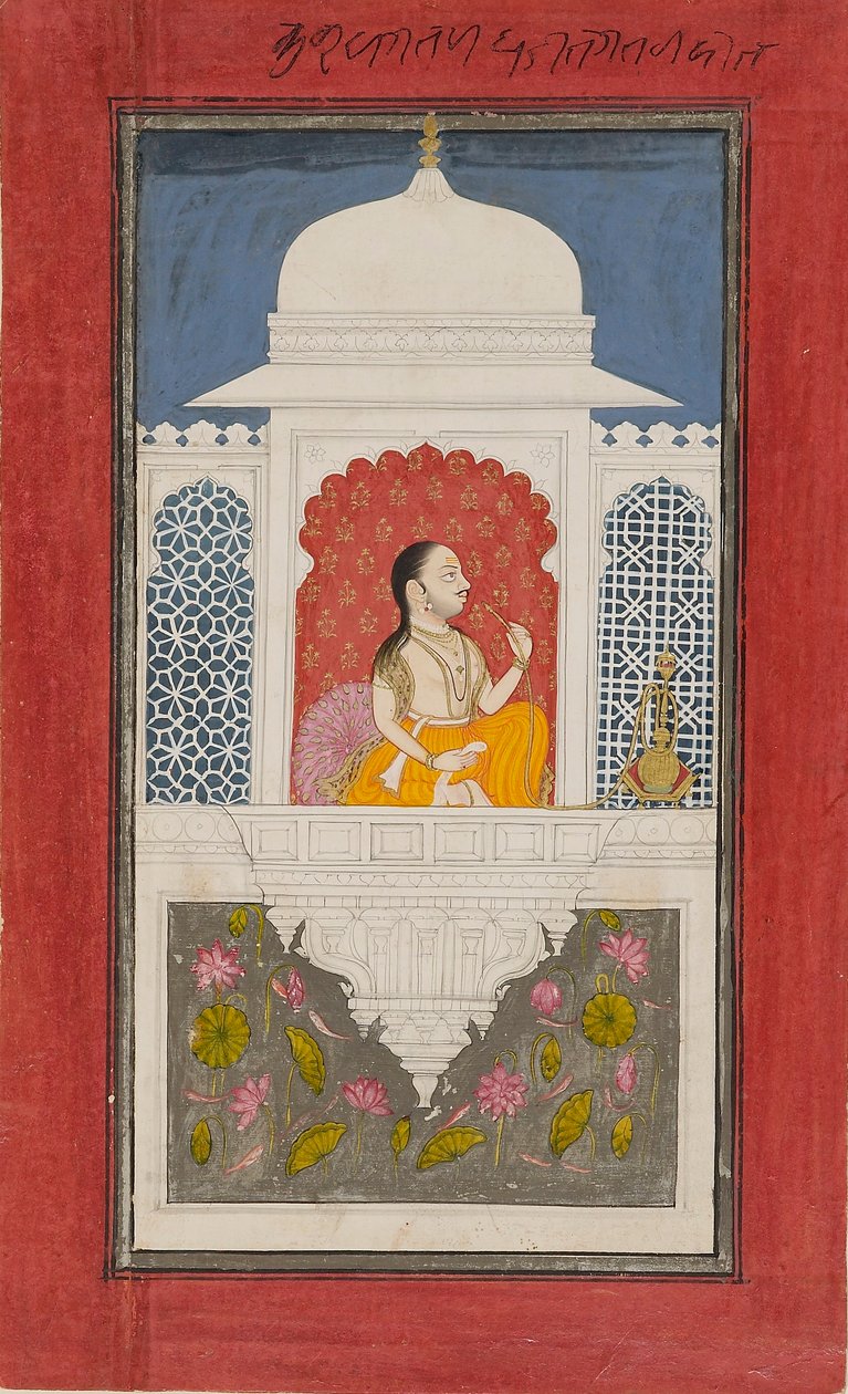 Raja Sagat Singh w pawilonie, ok. 1750 autorstwa Unbekannt