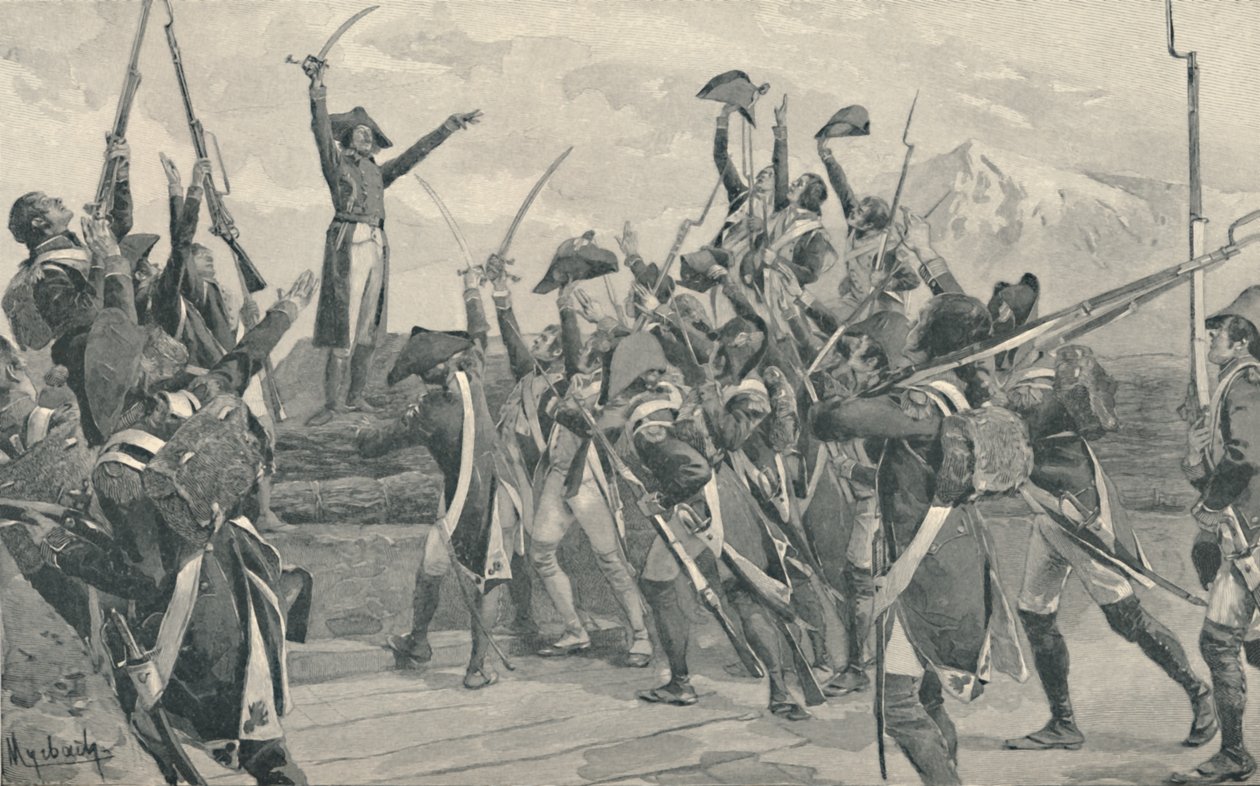 Żołnierze Rampons składają przysięgę, że nigdy się nie poddadzą, 1796, 1896 autorstwa Unbekannt