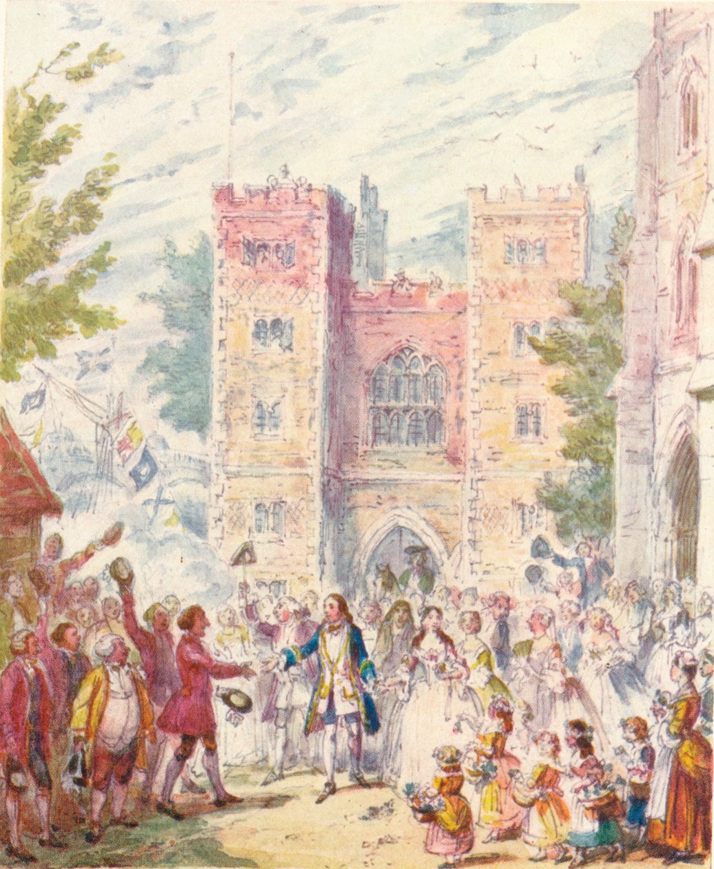 Randulph Crews Małżeństwo z Hildą w Lambeth Church, 1842, 1903. autorstwa Unbekannt